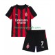 Maillot Domicile AC Milan Santiago Gimenez 7 2025-2026 Manches Courtes Jeune Enfant(+shorts)