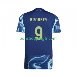 Maillot Extérieur Ajax Amsterdam Brian Brobbey 9 2025-2026 Manches Courtes Homme