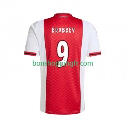 Maillot Domicile Ajax Amsterdam Brian Brobbey 9 2025-2026 Manches Courtes Homme
