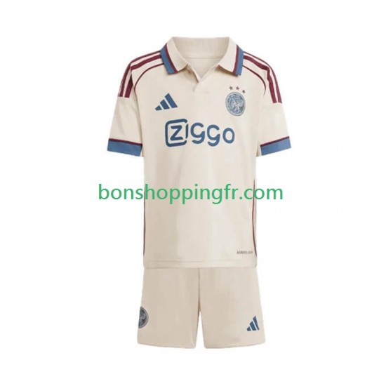 Maillot 3ème Ajax Amsterdam 2025-2026 Manches Courtes Jeune Enfant(+shorts)