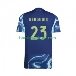 Maillot Extérieur Ajax Amsterdam Steven Berghuis 23 2025-2026 Manches Courtes Homme