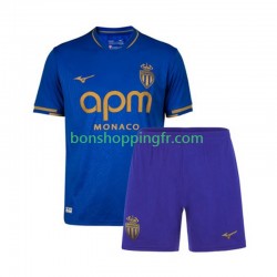 Maillot Extérieur AS Monaco 2025-2026 Manches Courtes Jeune Enfant(+shorts)