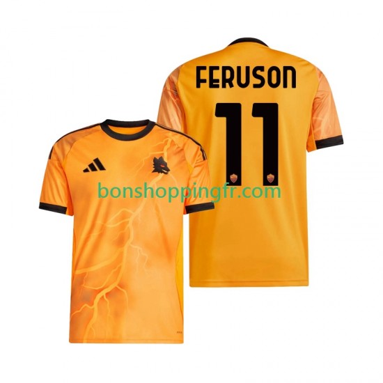 Maillot Extérieur AS Rome Evan Ferguson 11 2025-2026 Manches Courtes Homme Maillot Extérieur AS Rome Evan Ferguson 11 2025-2026 Manches Courtes Homme