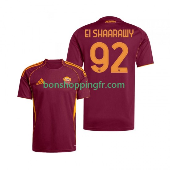 Maillot Domicile AS Rome Stephan El Shaarawy 92 2025-2026 Manches Courtes Homme