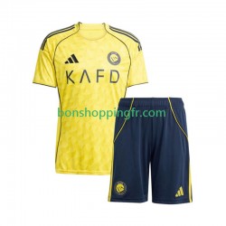 Maillot Domicile Al Nassr 2025-2026 Manches Courtes Jeune Enfant(+shorts)