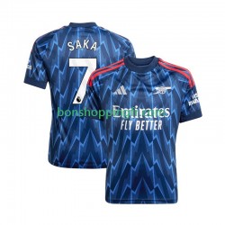 Maillot Extérieur Arsenal Bukayo Saka 7 2025-2026 Manches Courtes Homme