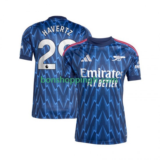 Maillot Extérieur Arsenal Kai Havertz 29 2025-2026 Manches Courtes Homme Maillot Extérieur Arsenal Kai Havertz 29 2025-2026 Manches Courtes Homme