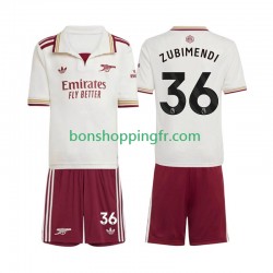 Maillot 3ème Arsenal Martin Zubimendi 36 2025-2026 Manches Courtes Jeune Enfant(+shorts)