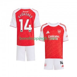 Maillot Domicile Arsenal Viktor Gyokeres 14 2025-2026 Manches Courtes Jeune Enfant(+shorts)