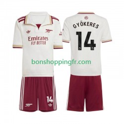 Maillot 3ème Arsenal Viktor Gyokeres 14 2025-2026 Manches Courtes Jeune Enfant(+shorts)