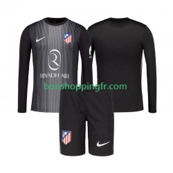 Maillot Extérieur Atlético Madrid Gardien 2025-2026 Manches Longues Jeune Enfant(+shorts)