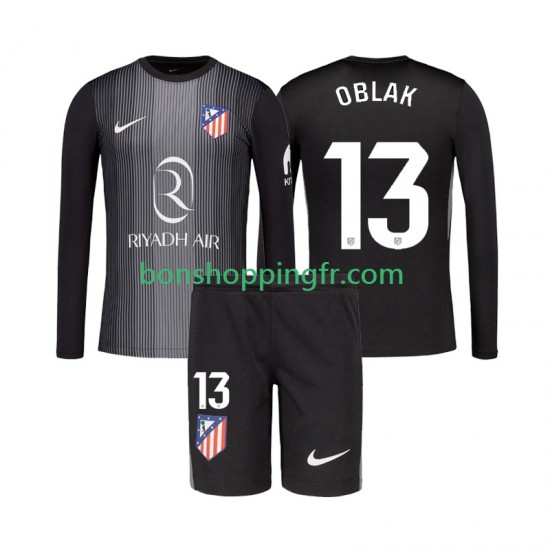 Maillot Extérieur Atlético Madrid Gardien Jan Oblak 13 2025-2026 Manches Longues Jeune Enfant(+shorts) Maillot Extérieur Atlético Madrid Gardien Jan Oblak 13 2025-2026 Manches Longues Jeune Enfant(+shorts)