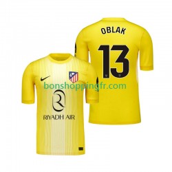 Maillot Domicile Atlético Madrid Gardien Jan Oblak 13 2025-2026 Manches Courtes Homme