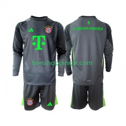 Maillot Extérieur Bayern Munich Gardien 2025-2026 Manches Longues Jeune Enfant(+shorts)