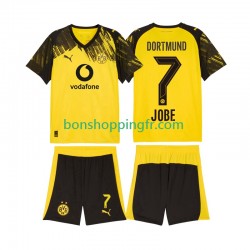 Maillot Domicile Borussia Dortmund Jobe Bellingham 7 2025-2026 Manches Courtes Jeune Enfant(+shorts)