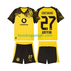 Maillot Domicile Borussia Dortmund Karim Adeyemi 27 2025-2026 Manches Courtes Jeune Enfant(+shorts)