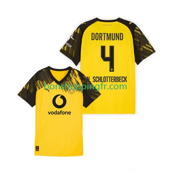 Maillot Domicile Borussia Dortmund Nico Schlotterbeck 4 2025-2026 Manches Courtes Homme Maillot Domicile Borussia Dortmund Nico Schlotterbeck 4 2025-2026 Manches Courtes Homme
