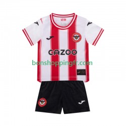 Maillot Domicile Brentford 2025-2026 Manches Courtes Jeune Enfant(+shorts)