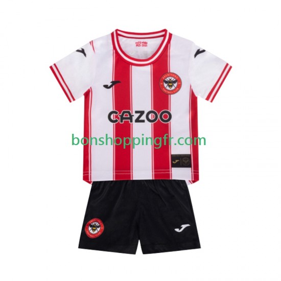 Maillot Domicile Brentford 2025-2026 Manches Courtes Jeune Enfant(+shorts)
