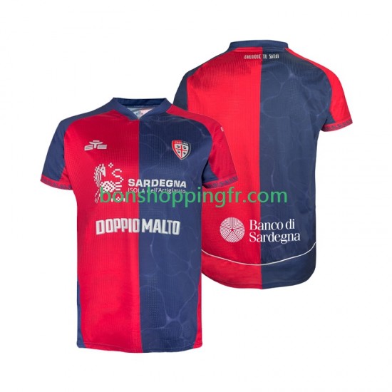 Maillot Domicile Cagliari 2025-2026 Manches Courtes Homme Maillot Domicile Cagliari 2025-2026 Manches Courtes Homme