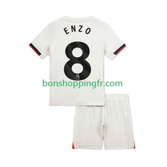 Maillot Extérieur Chelsea Enzo Fernandez 8 2025-2026 Manches Courtes Jeune Enfant(+shorts) Maillot Extérieur Chelsea Enzo Fernandez 8 2025-2026 Manches Courtes Jeune Enfant(+shorts)