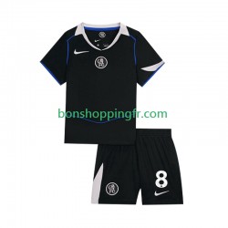 Maillot 3ème Chelsea Enzo Fernandez 8 2025-2026 Manches Courtes Jeune Enfant(+shorts)