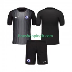Maillot Domicile Chelsea Gardien 2025-2026 Manches Courtes Jeune Enfant(+shorts)