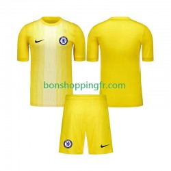 Maillot 3ème Chelsea Gardien 2025-2026 Manches Courtes Jeune Enfant(+shorts)