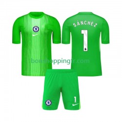 Maillot Extérieur Chelsea Gardien Robert Sanchez 1 2025-2026 Manches Courtes Jeune Enfant(+shorts)