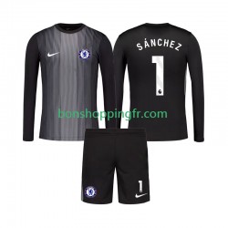 Maillot Domicile Chelsea Gardien Robert Sanchez 1 2025-2026 Manches Longues Jeune Enfant(+shorts)