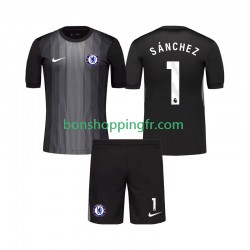 Maillot Domicile Chelsea Gardien Robert Sanchez 1 2025-2026 Manches Courtes Jeune Enfant(+shorts)