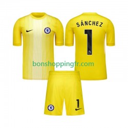 Maillot 3ème Chelsea Gardien Robert Sanchez 1 2025-2026 Manches Courtes Jeune Enfant(+shorts)