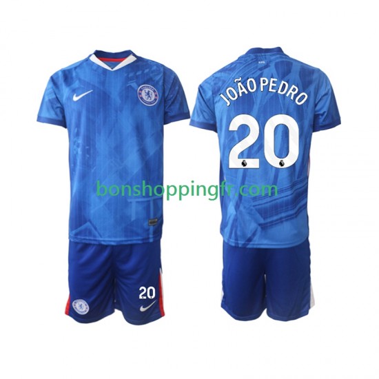 Maillot Domicile Chelsea joao pedro 20 2025-2026 Manches Courtes Jeune Enfant(+shorts)