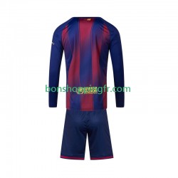 Maillot Domicile FC Barcelone 2025-2026 Manches Longues Jeune Enfant(+shorts)