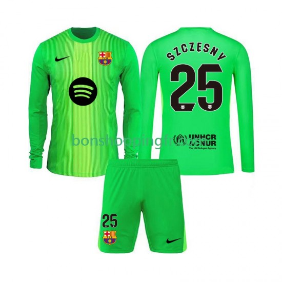 Maillot Domicile FC Barcelone Gardien Szczesny 25 2025-2026 Manches Longues Jeune Enfant(+shorts) Maillot Domicile FC Barcelone Gardien Szczesny 25 2025-2026 Manches Longues Jeune Enfant(+shorts)