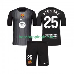 Maillot 3ème FC Barcelone Gardien Szczesny 25 2025-2026 Manches Courtes Jeune Enfant(+shorts)