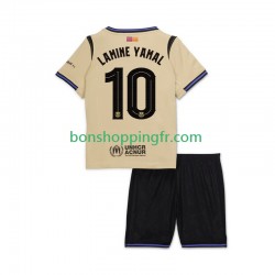 Maillot Extérieur FC Barcelone Lamine Yamal 10 UCL 2025-2026 Manches Courtes Jeune Enfant(+shorts)