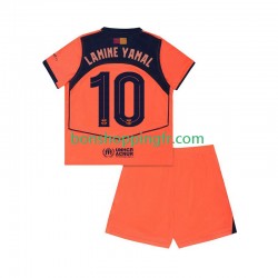 Maillot 3ème FC Barcelone Lamine Yamal 10 UCL 2025-2026 Manches Courtes Jeune Enfant(+shorts)