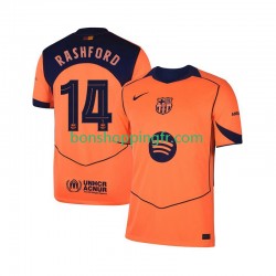 Maillot 3ème FC Barcelone Marcus Rashford 14 UCL 2025-2026 Manches Courtes Homme