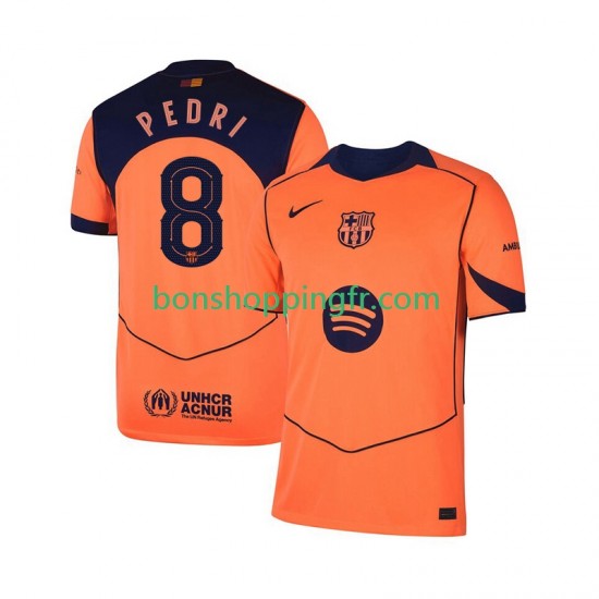 Maillot 3ème FC Barcelone Pedri 8 UCL 2025-2026 Manches Courtes Homme