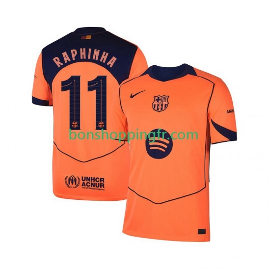 Maillot 3ème FC Barcelone Raphinha 11 Champions League 2025-2026 Manches Courtes Homme Maillot 3ème FC Barcelone Raphinha 11 Champions League 2025-2026 Manches Courtes Homme