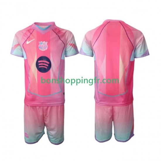 Maillot Domicile FC Barcelone Special 2025-2026 Manches Courtes Jeune Enfant(+shorts)