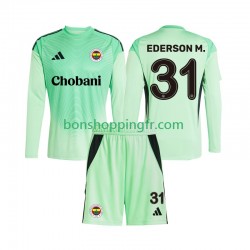 Maillot Extérieur Gardien Fenerbahce Ederson Moraes 31 2025-2026 Manches Longues Jeune Enfant(+shorts)