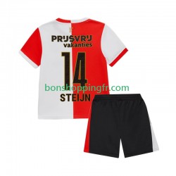 Maillot Domicile Feyenoord Rotterdam Sem Steijn 14 2025-2026 Manches Courtes Jeune Enfant(+shorts)