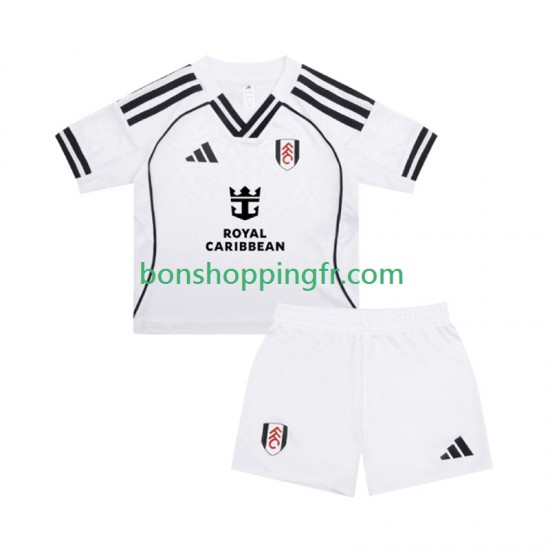 Maillot Domicile Fulham 2025-2026 Manches Courtes Jeune Enfant(+shorts) Maillot Domicile Fulham 2025-2026 Manches Courtes Jeune Enfant(+shorts)