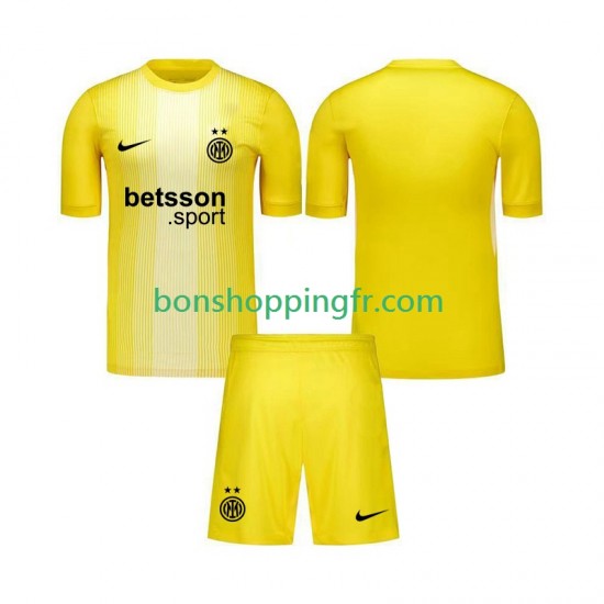 Maillot Extérieur Inter Milan Gardien 2025-2026 Manches Courtes Jeune Enfant(+shorts) Maillot Extérieur Inter Milan Gardien 2025-2026 Manches Courtes Jeune Enfant(+shorts)