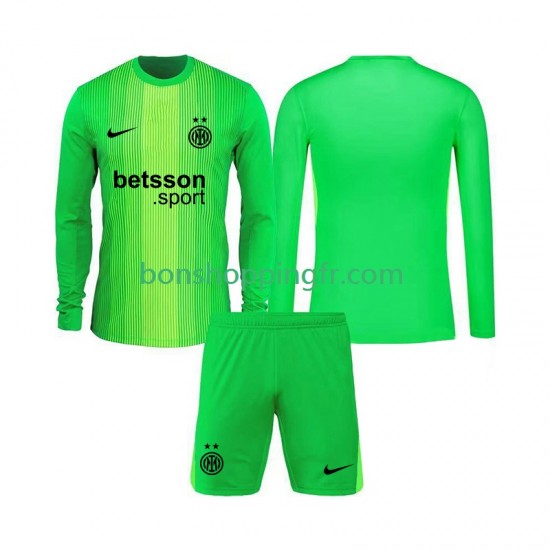 Maillot 3ème Inter Milan Gardien 2025-2026 Manches Longues Jeune Enfant(+shorts)