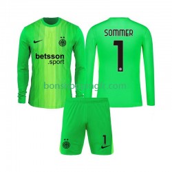 Maillot 3ème Inter Milan Gardien Yann Sommer 1 2025-2026 Manches Longues Jeune Enfant(+shorts)