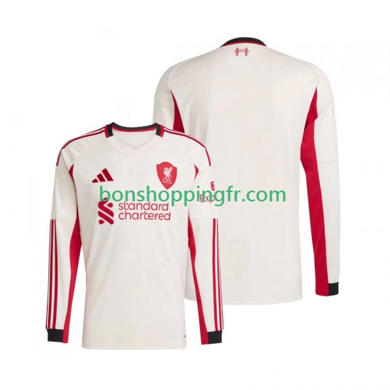 Maillot Extérieur Liverpool 2025-2026 Manches Longues Homme