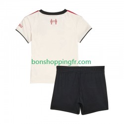 Maillot Extérieur Liverpool 2025-2026 Manches Courtes Jeune Enfant(+shorts)